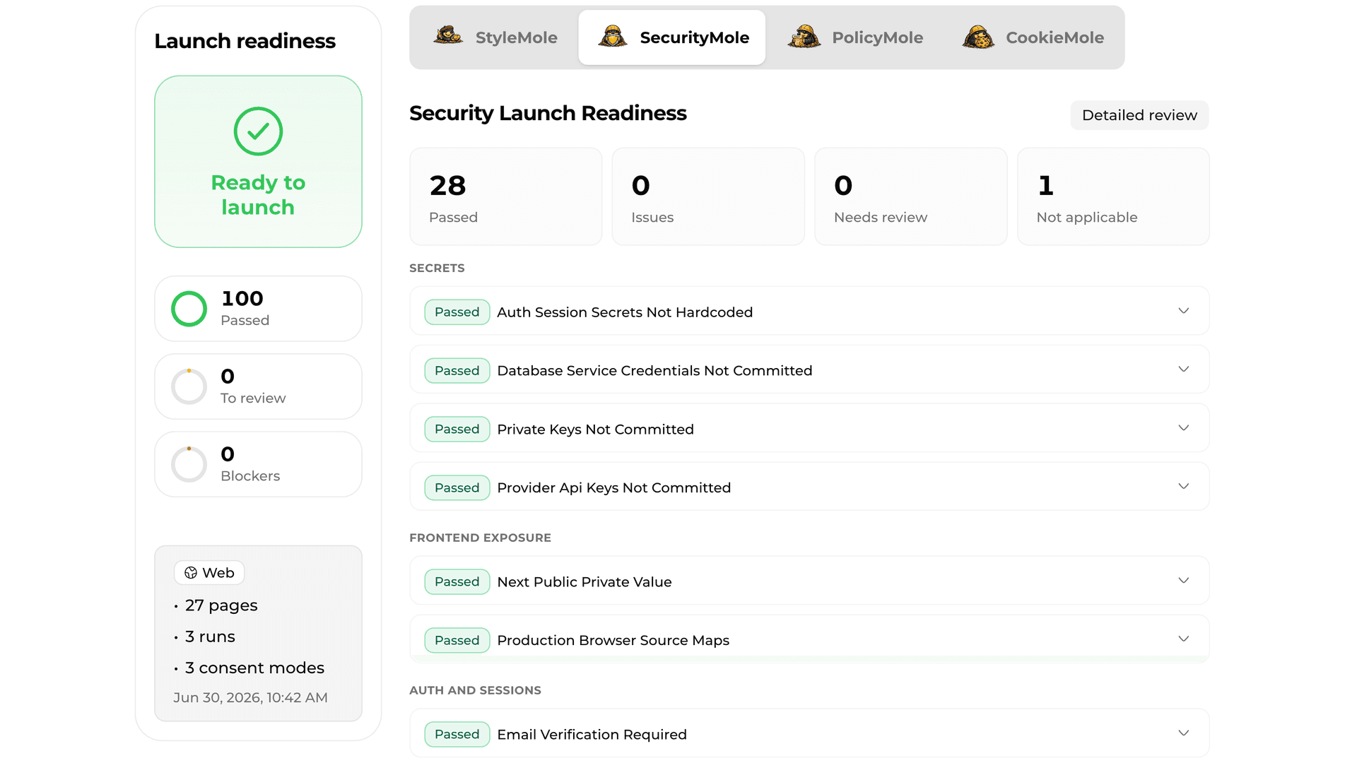 Re-scan confirms the issue is resolved